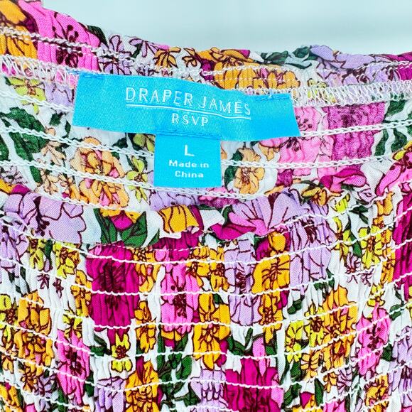 Draper James Women’s Large Floral Long Dress Cottagecore Boho Romantic Maxi - Picture 7 of 8